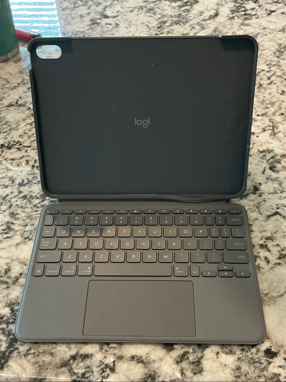 Logitech Black Tablet Keyboard Case with Trackpad